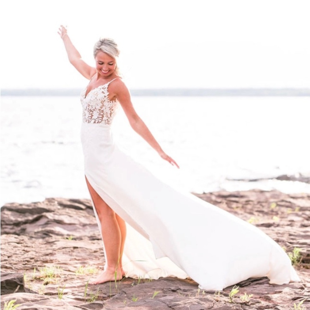 Mikaella by Paloma Blanca Style #2208 Wedding Dress